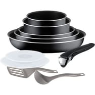 TEFAL Batterie de cuisine 10 pièces noir INGENIO ESSENTIAL